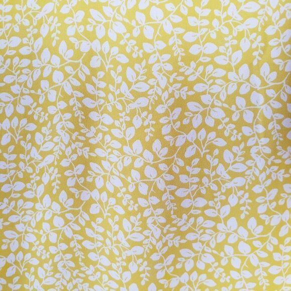 LOFT Vine Strappy Cami Size XS Yellow V-Neck Lined Tank Flowy Summer Coastal - Picture 5 of 11